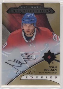 2018 Ultimate Collection Introductions Gold Noah Juulsen #UI-20 Rookie Auto RC