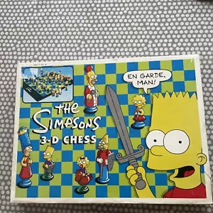 THE SIMPSONS 3-D CHESS SET ALL FIGURES And Board (no Instructions) 1992 - Picture 1 of 3