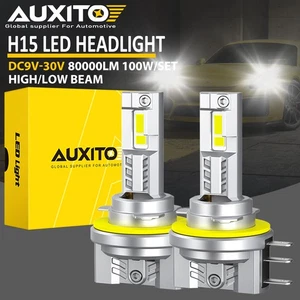 Kit de conversión de faros DRL de haz alto bombillas LED H15 100W 6000K súper brillantes - Imagen 1 de 12