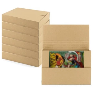 Scatole Spedizione Fumetti 10,75x7,5x2 Pollici Confezioni Fino a 16 Fumetti Durevoli De... - Foto 1 di 8