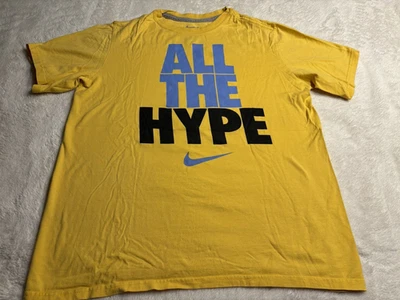 Nike Shirt Youth XL All The Hype Graphic Yellow Swoosh Logo Athletic - Image 1 of 4