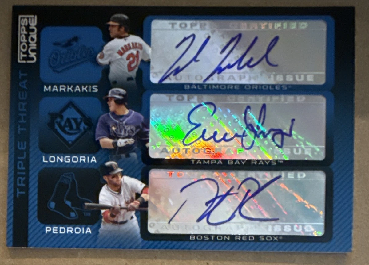 EVAN LONGORIA TOPPS 自筆サイン GAME USED パッチ EVAN LONGORIA