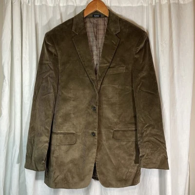 Chaqueta Blazer Deportiva de Pana Marrón Saddlebred 38R Para Hombre Foto 1 de 4
