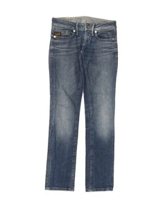 Pantalones de mezclilla ajustados para mujer G-STAR W36 L32 azul algodón BS02 - Imagen 1 de 3