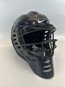 Nike Pro Gold Catcher’s Mask Casco Adulto Grande Negro BP0028 con Jaula - Imagen 1 de 11