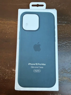 GENUINE APPLE SILICONE CASE WITH MAGSAFE FOR IPHONE 16 PRO MAX LAKE GREEN - Image 1 of 4