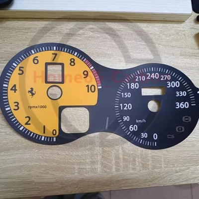✨For Ferrari F430 & F430 Spider Instrument Cluster Plate Mph Yellow Color New - Image 1 of 4