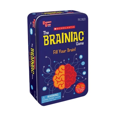 University Games Boardgame Brainiac Game (Tin Edtion) Box EX/NM - Image 1 of 2
