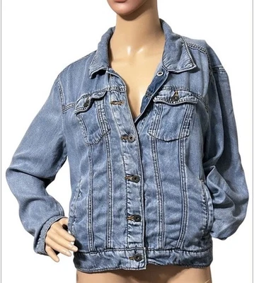 Chaqueta de mezclilla Anthropologie Pilcro And The Letterpress para mujer Trucker Boyfriend S Foto 1 de 4