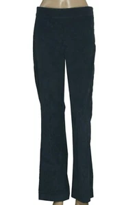 Skall Studio Striped Velvet Trim Navy Pajama Pant High Waist Wide Leg New M - Picture 1 of 4