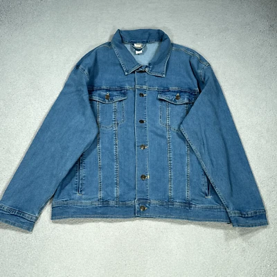 Jaqueta jeans Duke masculina XXL azul clássico estilo ocidental casaco caminhoneiro Duke 363 - Imagem 1 de 4
