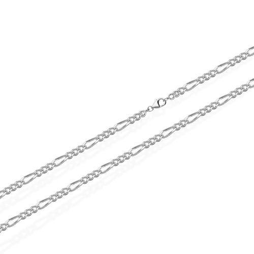 QUADRI - Elegantes Armband In Kette (Figaro) Für Männer Und Frauen