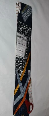 Corbata vintage renacentista con estampado de días escolares 100 % poliéster 58 pulgadas, hecha en Corea Foto 1 de 4