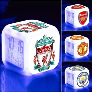 Kids Boys Football LED Night Light Digital Alarm Clock 7-Colour Changing Lampこ - Picture 1 of 14