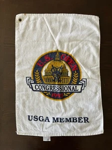 Vintage 1997 US OPEN CONGRESSIONAL USGA Member Golf Bag Handtuch - Bild 1 von 9