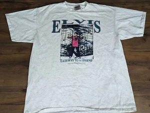 Vintage 80s Elvis Presley Gateway to a Legend T-Shirt XL Single Stitch Graceland - Picture 1 of 8