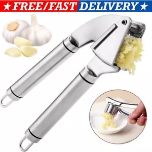 Prensa de ajo trituradora exprimidor trituradora picadora acero inoxidable herramienta de cocina manual - Imagen 1 de 14