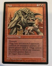 MTG Fallen Empires : Orgg - NM condition - Rare Magic Card