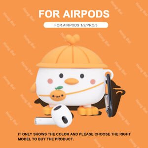 New 3D AirPods Case Silicone Protective Cover Cartoon Case For AirPod 1/2/3 Pro