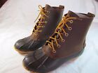 Nwt Men's St. John's Bay Leather Rubber Rain Snow  Boots, Sz 8 M, Howard Tan