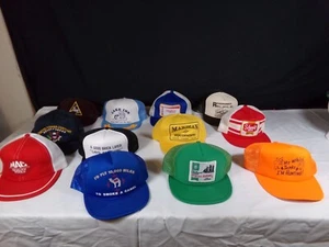 Menge 12 Trucker Snapback Werbung Trucking Hüte Kappen Netz - Bild 1 von 24