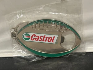 CASTROL MOTOR OIL Football Bottle Opener Fob Key Promo Advertising NIP - Picture 1 of 2