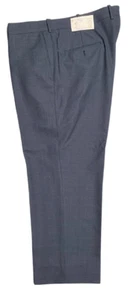 SLACKS 40 X 25 3/4 FLAT FRONT, STRIPED BLUE - Foto 1 di 7