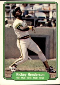RICKEY HENDERSON 1982 Fleer #643 BUY ANY 2 ITEMS FOR 50% OFF   B209R4S20P5