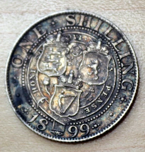 Chelín de plata de Gran Bretaña de 1899 - Imagen 1 de 2