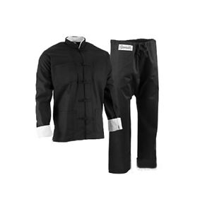 ProForce Gladiator Kung Fu/ Tai Chi Uniform – Black Button