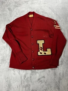 Vintage James Logan High School Herren Wolle Letterman Pullover 1963 Track Größe 46 - Bild 1 von 15