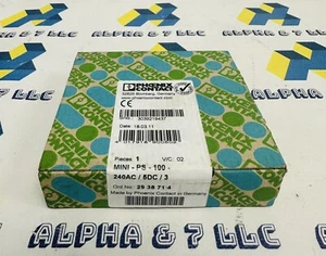 Phoenix Contact Power Supply MINI-PS-100-240AC/5DC/3 2938714 - Picture 1 of 2