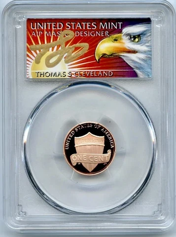 🇺🇸2022 S 1C Lincoln Cent PCGS PR70DCAM FDOI Thomas Cleveland Eagle🇺🇸 Cover
