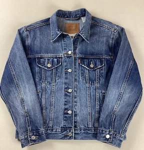Levi’s Premium Big E Denim Trucker Jacket Hornitos Tequila Ladies’ Size M - Picture 1 of 23