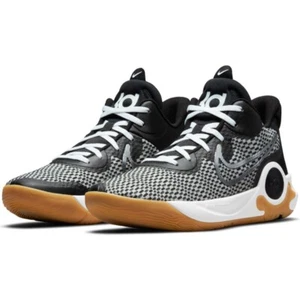 Nike KD Trey 5 IX Air Zoom Basketball Shoes CW3400 Black White Check Mens 8 41 - Picture 1 of 10