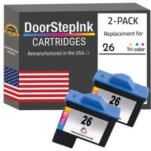 Cartucho de tinta compatible DoorStepInk para Lexmark 26 colores paquete doble-EE. UU. - Imagen 1 de 5