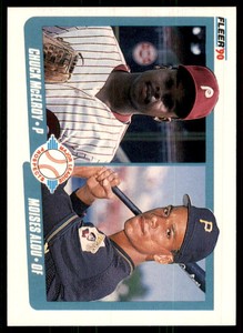 1990 Fleer Chuck McElroy/Moises Alou Rookie Pittsburgh Pirates/Philadelphia