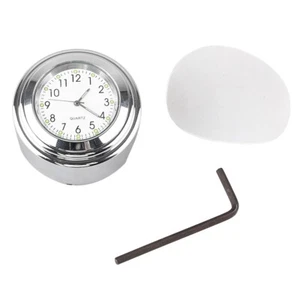 Mini Motorcycle Digital Clock Time Gauge Motor Handbar Mount 7/8" Waterproof New - Picture 1 of 5