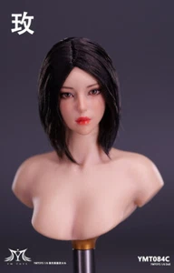 YMTOYS YMT084C 1/6 Asian Black Hair Beauty Girl Head Sculpt For 12"TBL PH Figure - Picture 1 of 3