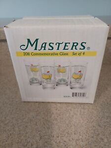 Masters 2011 Commemorative Glasses Set Of 4-12 Oz. Glasses **NEW**