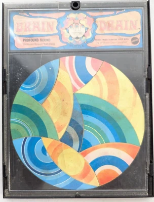 Brain Drain Puzzle Profound Round Vintage 60s 1969 Psychedelic Puzzle Mattel - Image 1 of 4