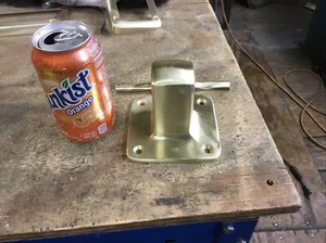 Vintage Wilcox Crittenden Samson Post Boat Satin Finish Brass 4 1/4” Base  - Picture 1 of 5