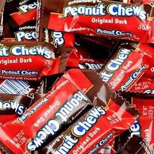 Original Dark Chocolate Goldenberg'S Peanut Chews, 2 Lbs from (Jersey Candy) - Picture 1 of 2