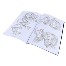 Oriental Body Art Tattoo Flash Dragon Reference Pattern Manuscripts Book