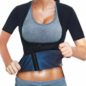 Sauna Suit for Women Weight Loss Sweat Body Shaper Workout Girdle Vest XL - Picture 1 of 4