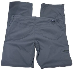 PATAGONIA Womens Lightweight Dark Gray Hiking Pants With Zippered Pocket Size 6 - Picture 1 of 10