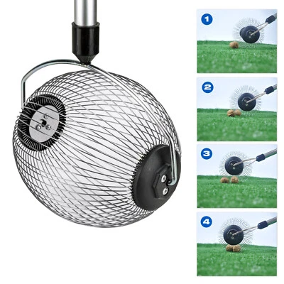 Teleskop Roll-Sammler Obstsammler Apfel Nüsse Nusssammler zum Rollen 100-142 cm - Bild 1 von 4