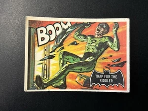 1966 Topps Trap For The Riddler Card #45, Black Bat, Batman Collectible Card - Bild 1 von 11