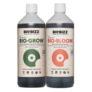 BioBizz Bio-Grow & Bio-Bloom – je 1 Liter Dünger / organisch / Wachstum & Blüte - Bild 1 von 3