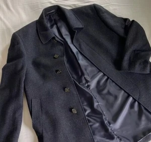 Abrigo Lauren by Ralph Lauren para hombre gris espiga mezcla lana - talla XXL Y2K - Imagen 1 de 22